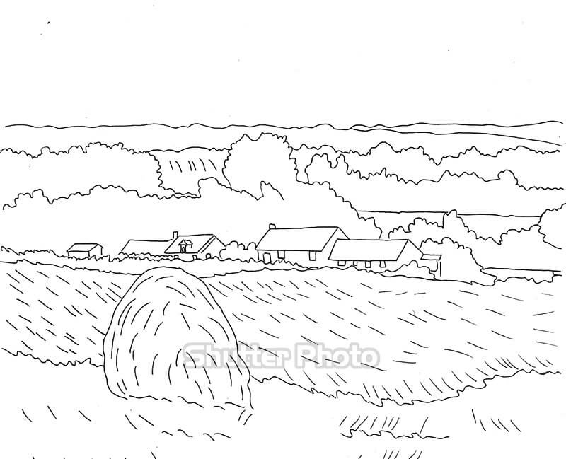 Vẽ Tranh Gặt Lúa Trên Cánh Đồng Đơn Giản Mà Đẹp [Mới Nhất 2023] | Tt Gdtx  Quận 11