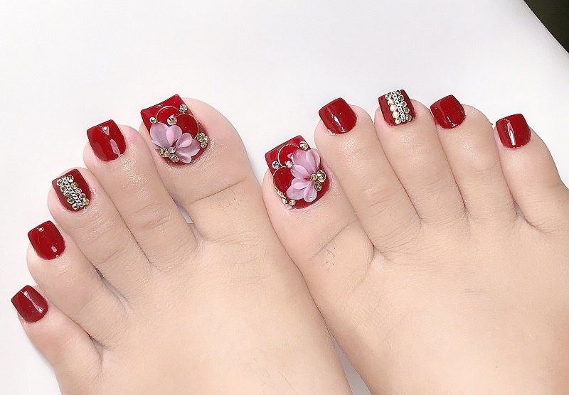 Bật mí các mẫu nail móng chân dễ thương dành cho các nàng điệu  Làm Điệu